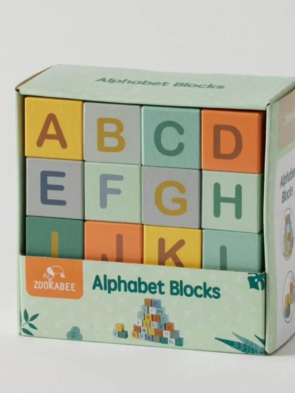 Alphabet Blocks Wood Wooden NEW Christmas Gift Toddler Baby Kids Childs Toy Read